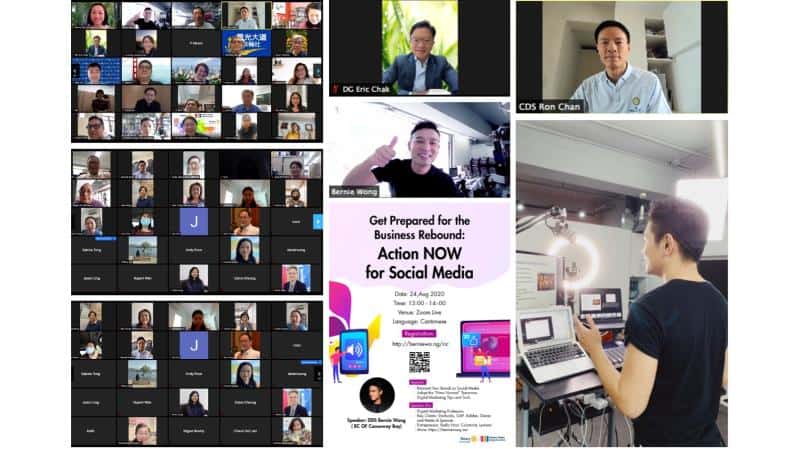 Rotary District 3450 sharing on preparing SMEs for a business rebound through social media