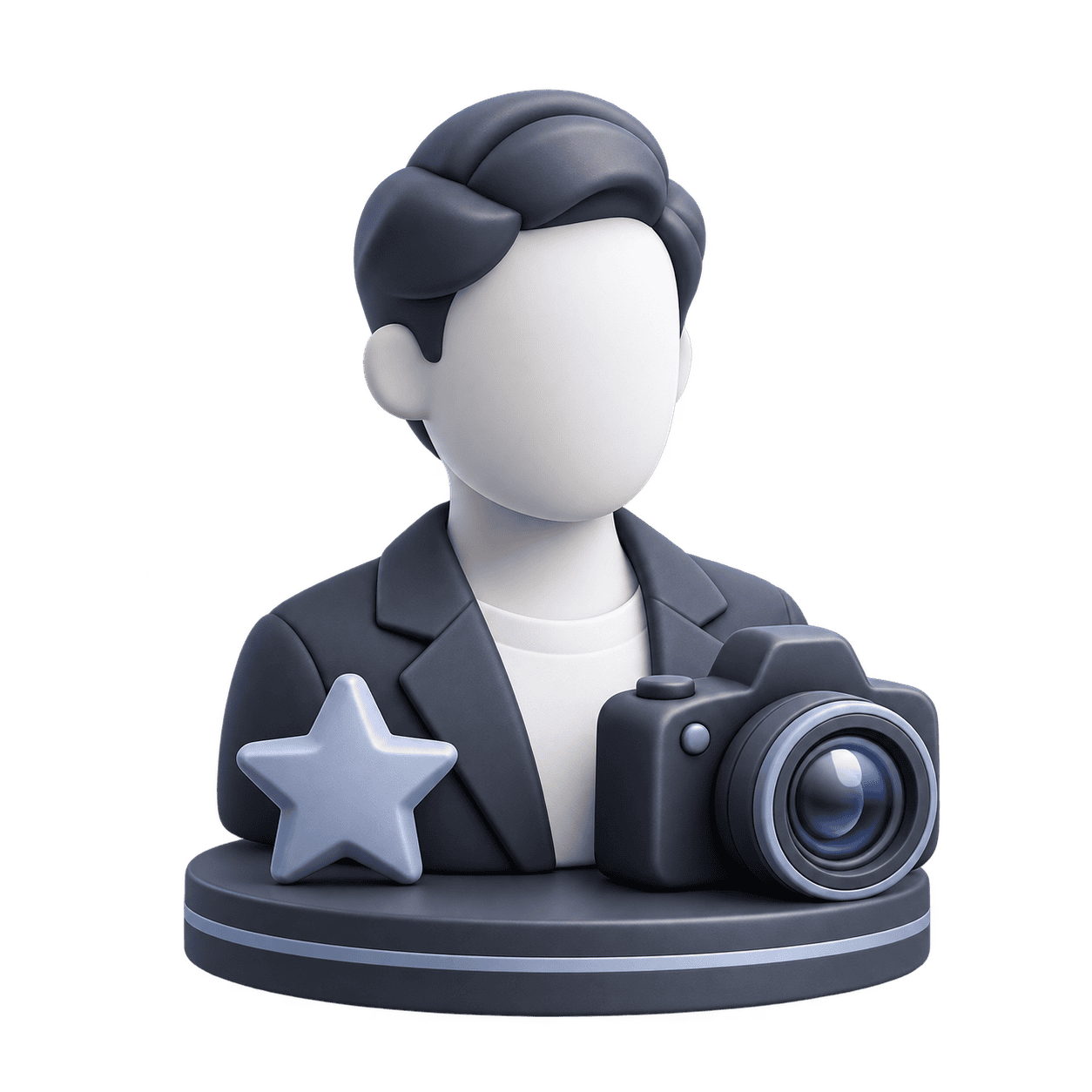 3D personal branding and creative content icon