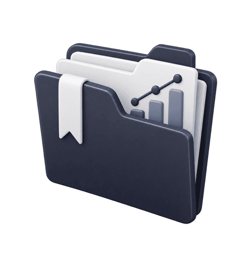 3D case study document icon