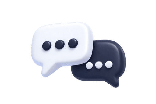 3D language conversation icon