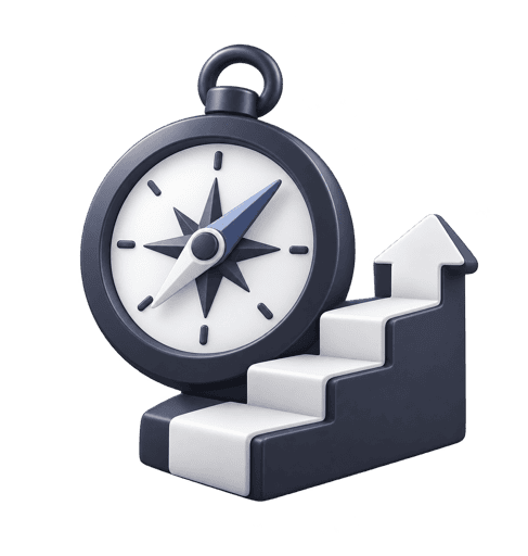 Leadership and digital transformation training icon