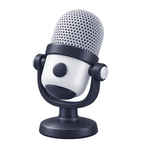 3D microphone icon