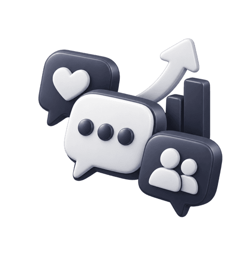 Social media marketing strategy icon